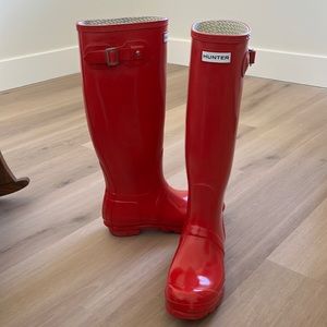 Red Hunter Boots